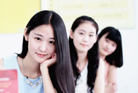 College girls take stylish photos to help enrollment