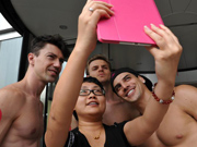 Half naked models attract attention in E China