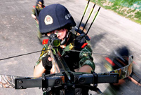 Female special assault team in training