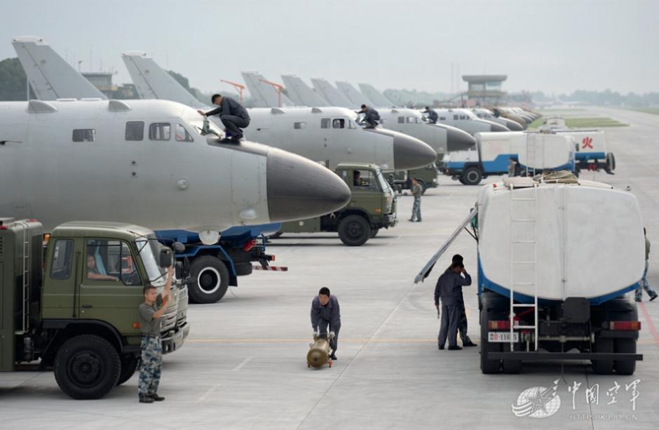 Awesome Chinese H-6k bombers