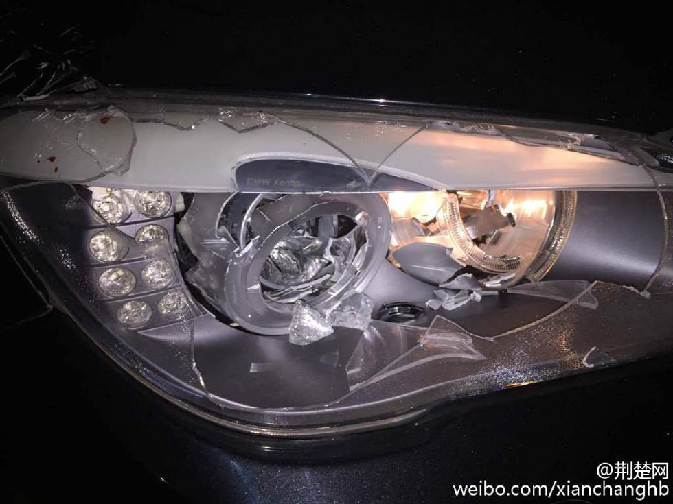 Suspecting husband of cheating, wife smashes his BMW car