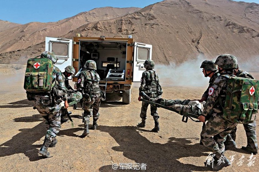 Military drills held on plateau 