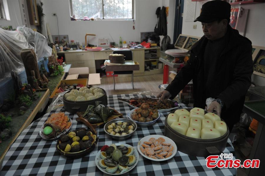 Man uses foam and plastic to create artworks