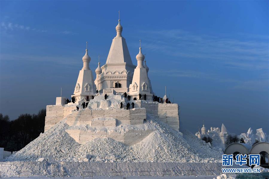 World's highest snow sculpture to be built in Harbin