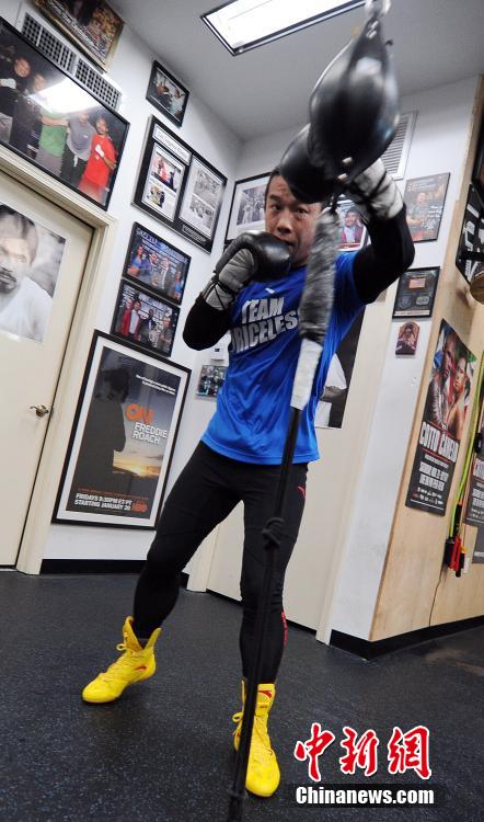 A Chinese boxer in the U.S.