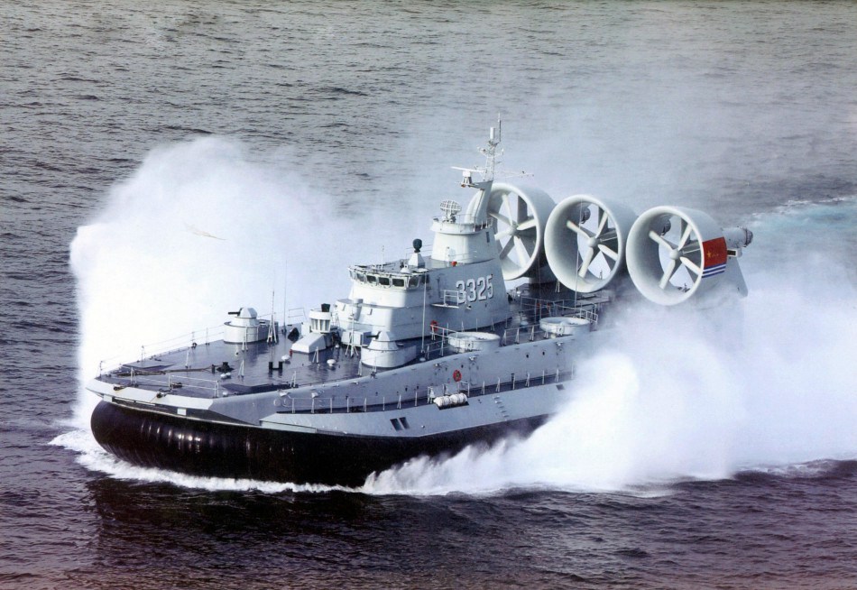 Chinese navy's air-cushioned landing craft in pictures