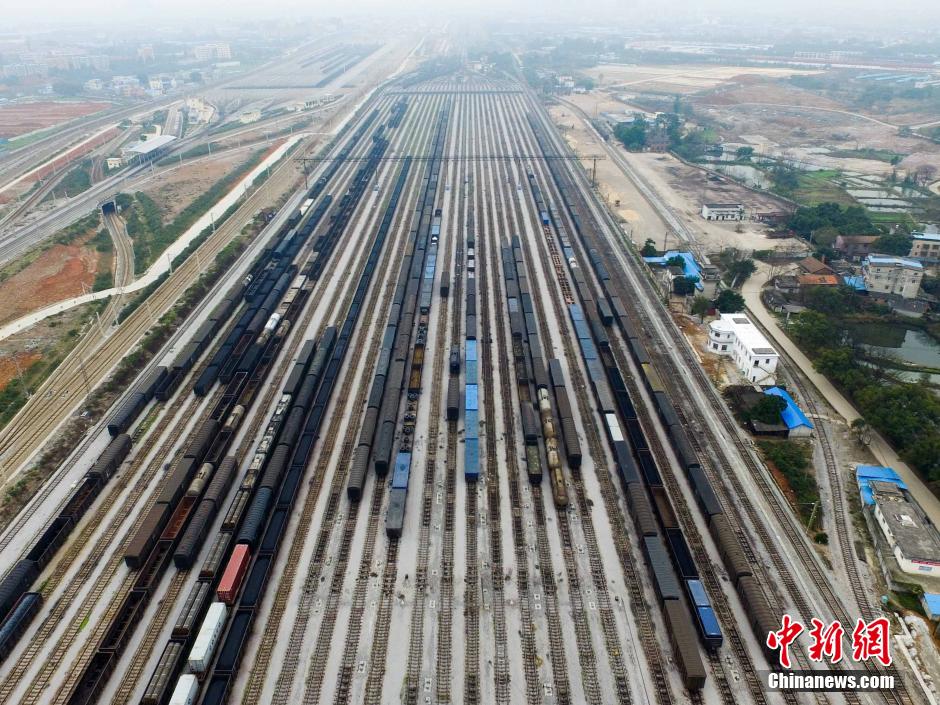 A bird's eye view of Guangxi’s largest railway station