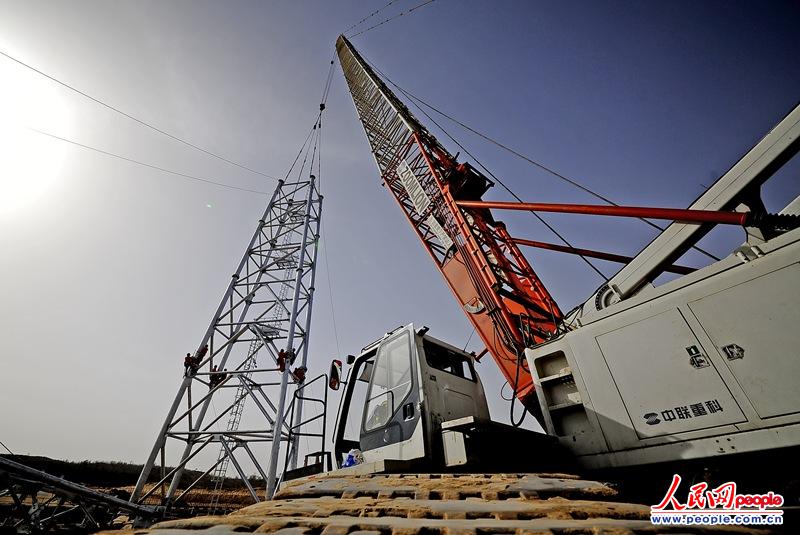 Shaanxi's first UHV substation frame lift completed