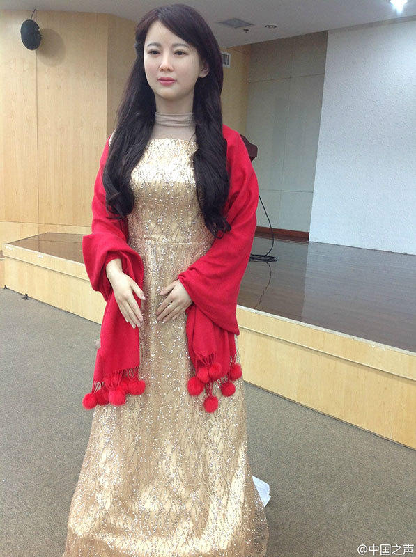 China's first interactive robot looks like a beauty