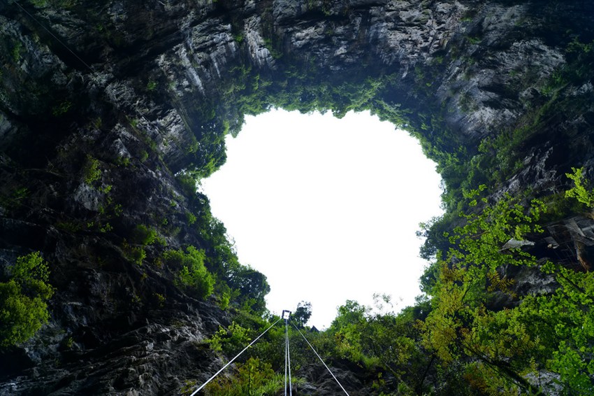 Amazing underground landscape in Hubei