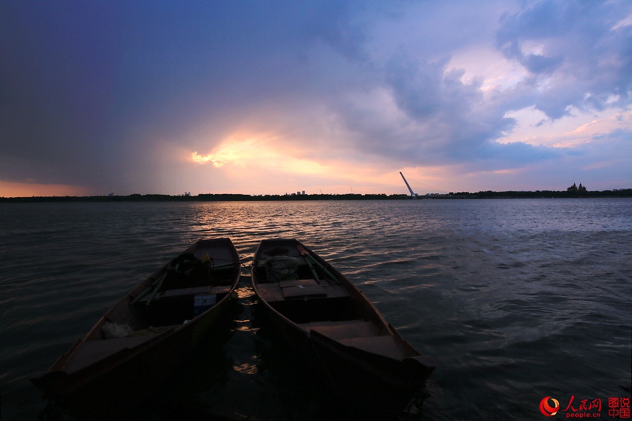 Beautiful scenery of Songhua River