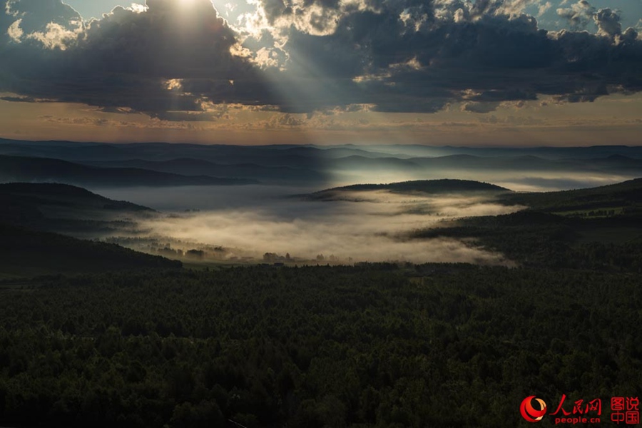 Idyllic dawn in Greater Khingan
