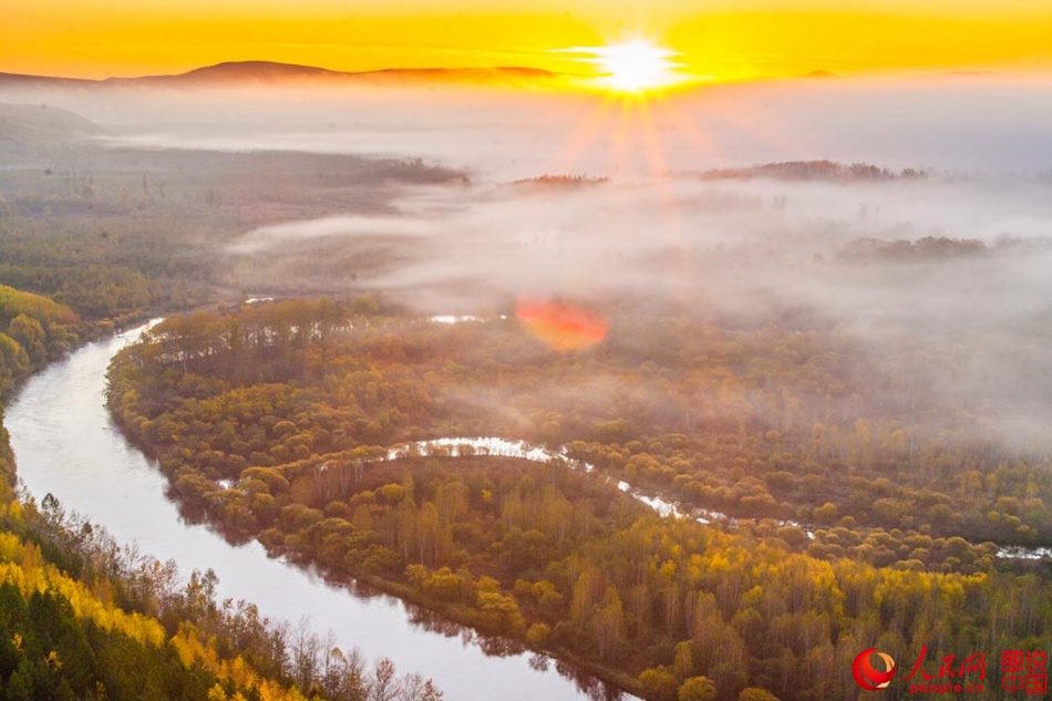 Breathtaking autumn scenery of Greater Khingan 