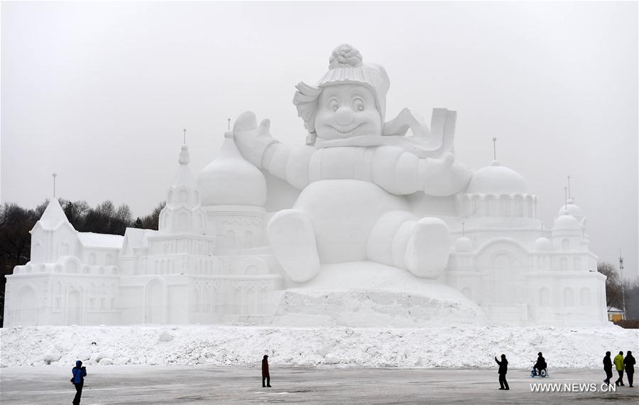 CHINA-HARBIN-SNOW SCULPTURE-ART EXPO (CN)