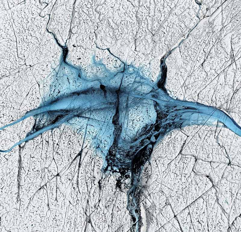 Thawing Greenland ice sheet captured by British photographer