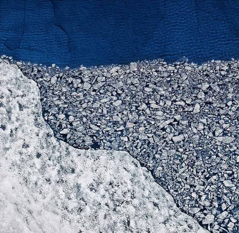 Thawing Greenland ice sheet captured by British photographer