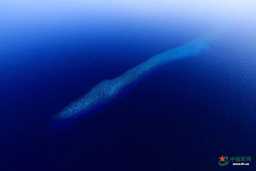 Magnificent view of Nansha Islands in South China Sea