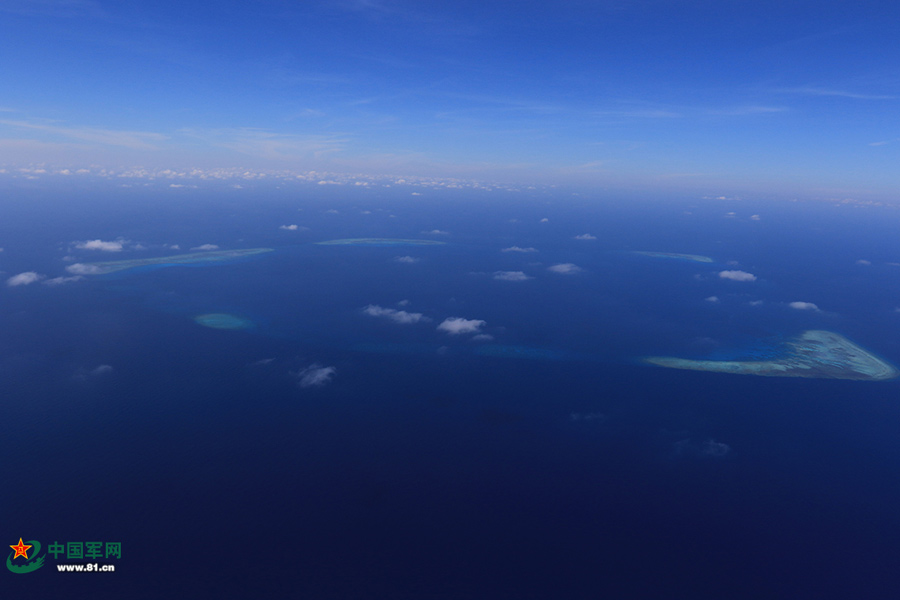 Magnificent view of Nansha Islands in South China Sea