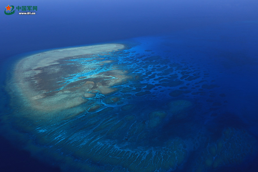 Magnificent view of Nansha Islands in South China Sea