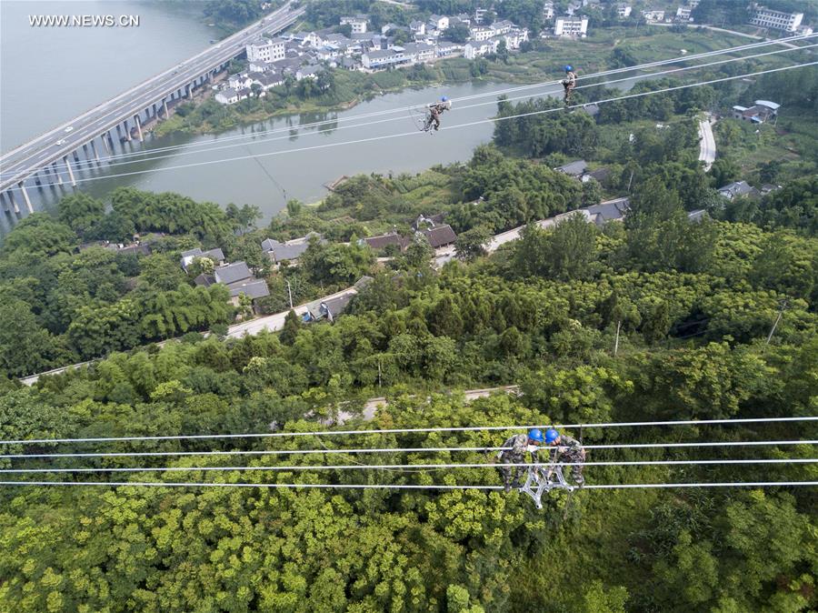 Power transmission project completed in construction in SW China