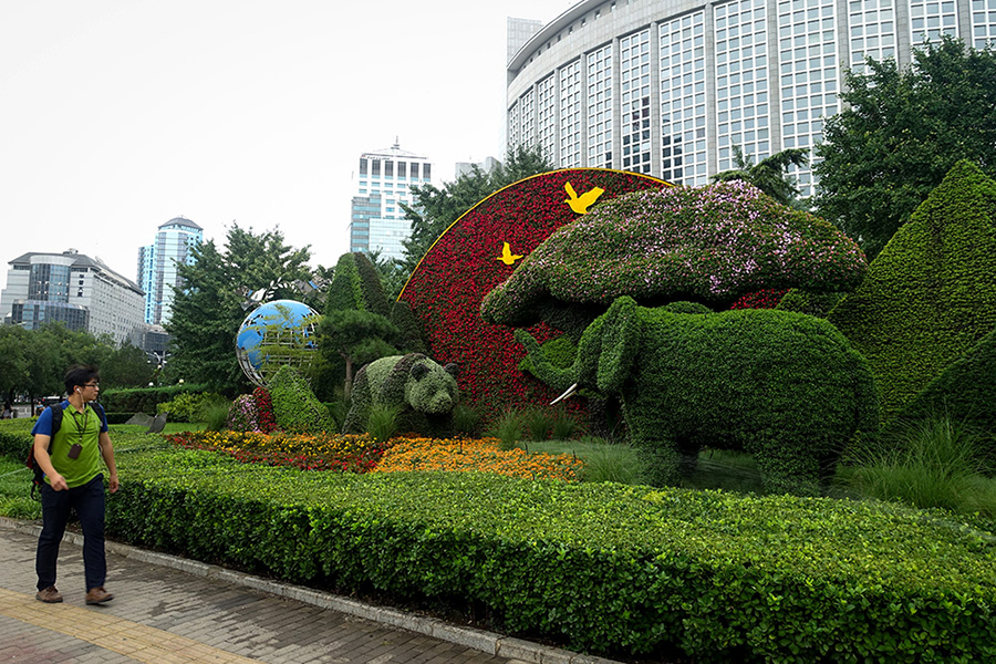 Beijing decorated for upcoming China-Africa forum