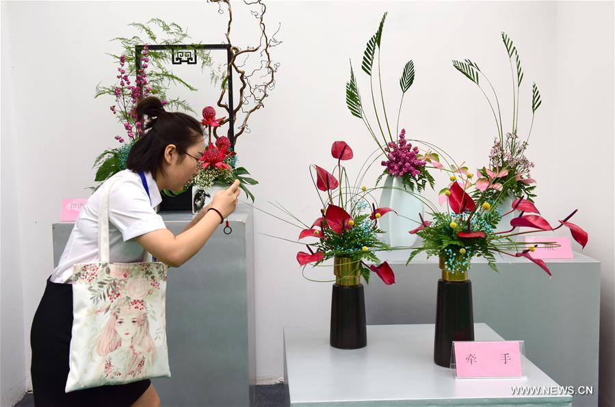 Trade fair for flowers, trees held in central China's Xuchang