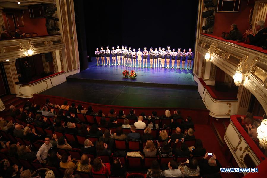 Dancers from China's Guangdong Song and Dance Theater perform ballet 