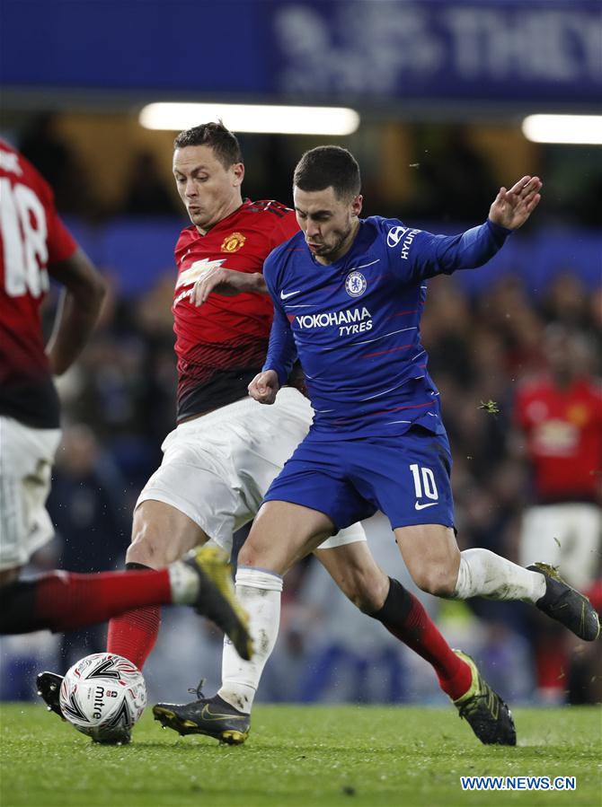 Manchester United beats Chelsea 2-0 at FA Cup fifth round match