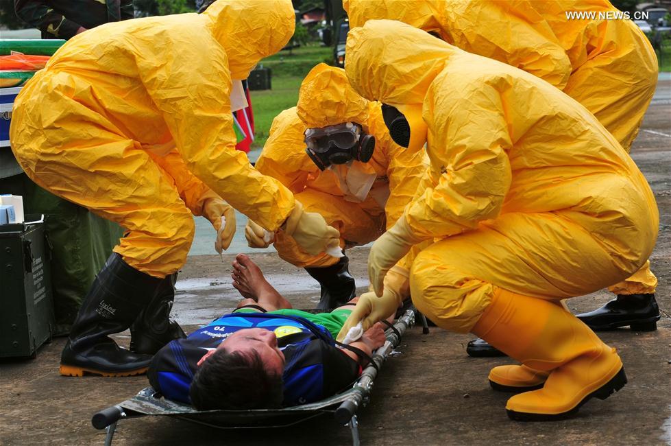 LAOS-VIENTIANE-CHINA-ARMY-PEACE TRAIN-EXERCISE