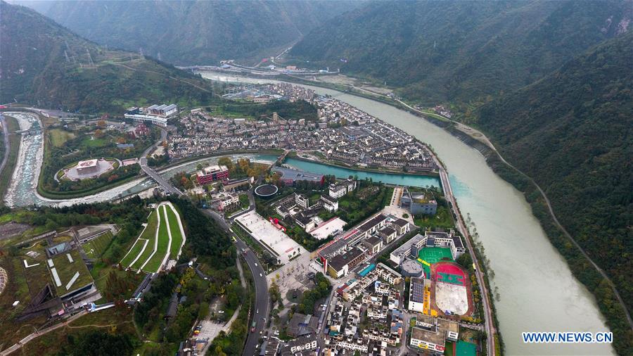 China's Yingxiu Town reconstructed from quake ruins