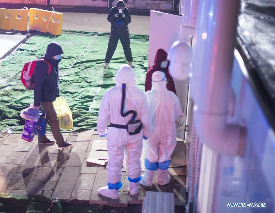 Makeshift hospital in Wuhan receives coronavirus-infected patients