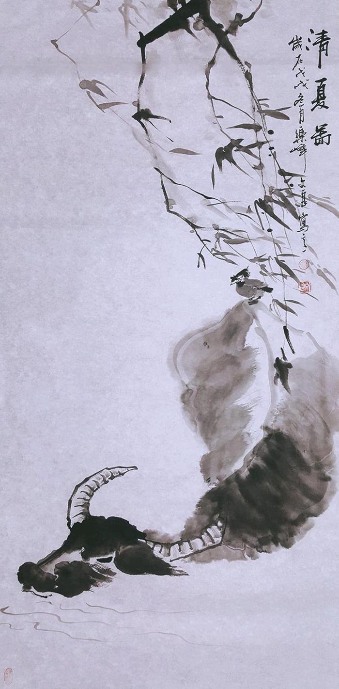 Check out these water-ink paintings to welcome the Year of the Ox