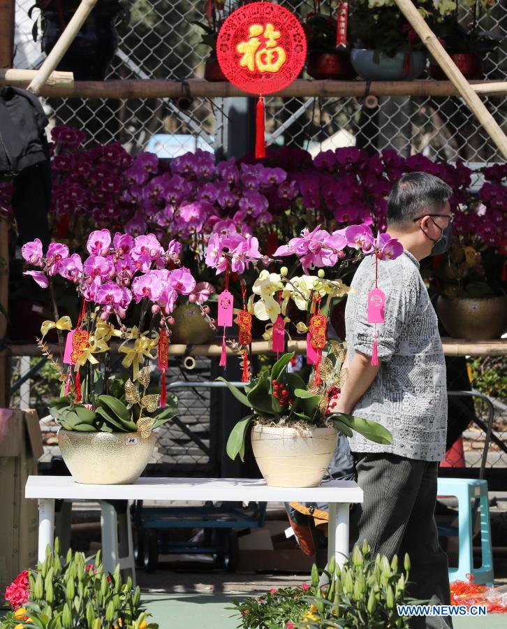 Hong Kong scales down Lunar New Year flower trade amid pandemic