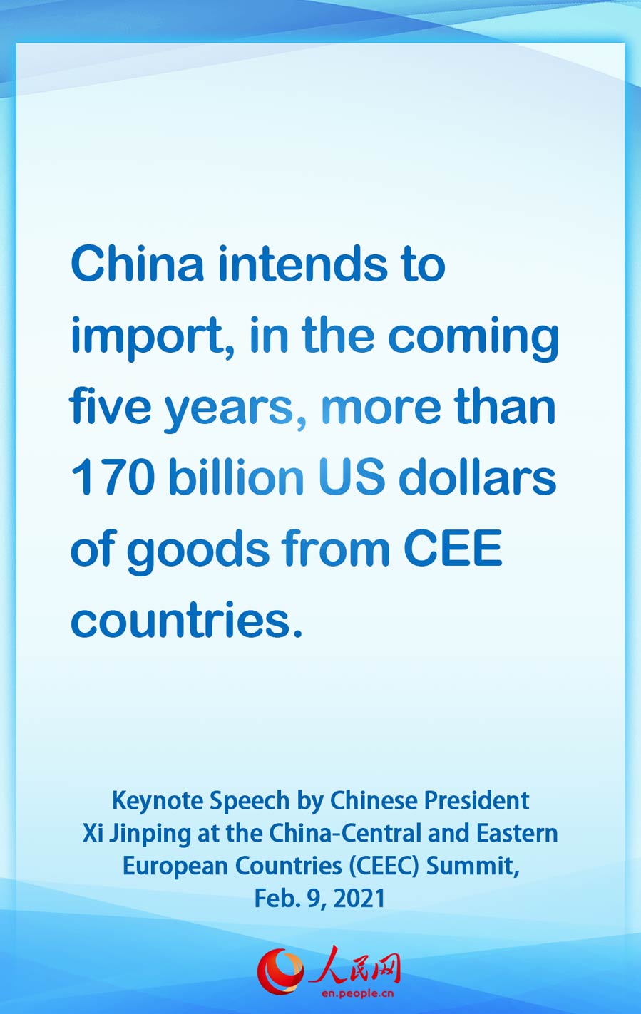 Highlights of the keynote speech by Chinese President Xi Jinping at the China-CEEC Summit