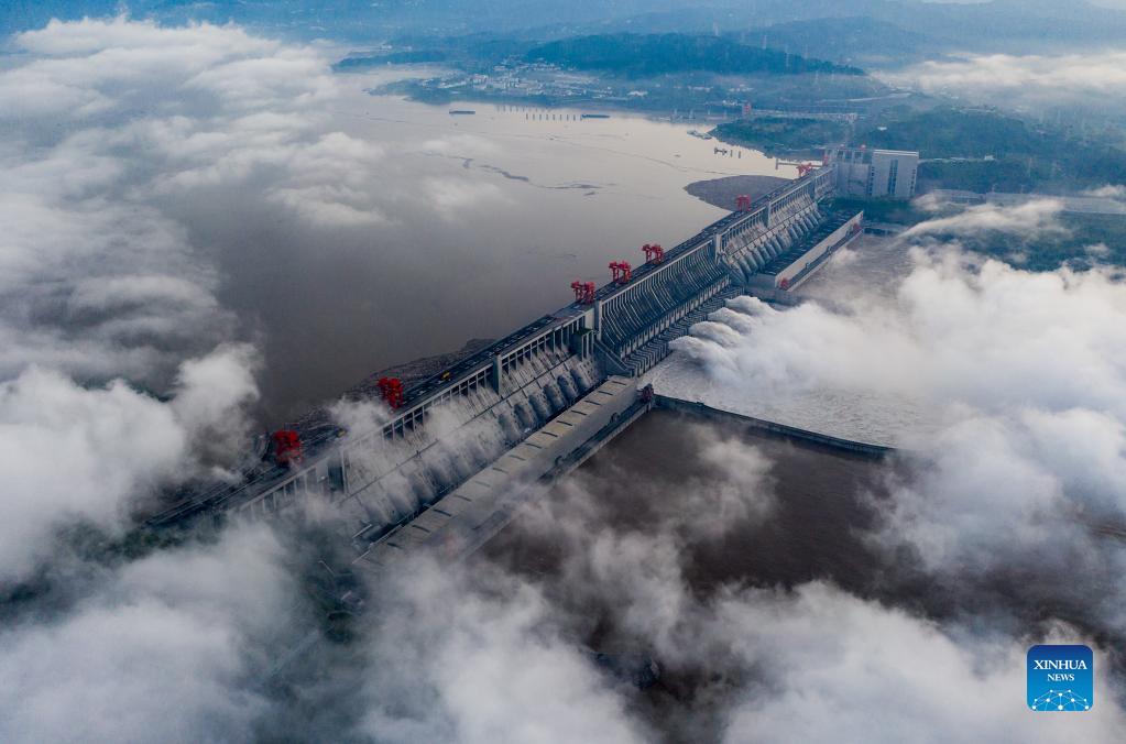 Scenery of Three Gorges Reservoir in Yichang City, Hubei