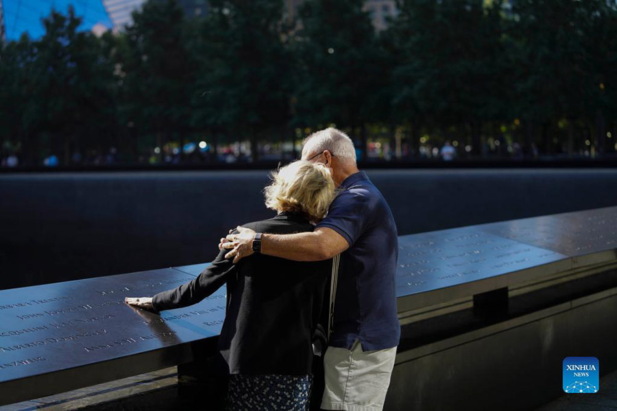 9/11 victims commemorated in New York, U.S.