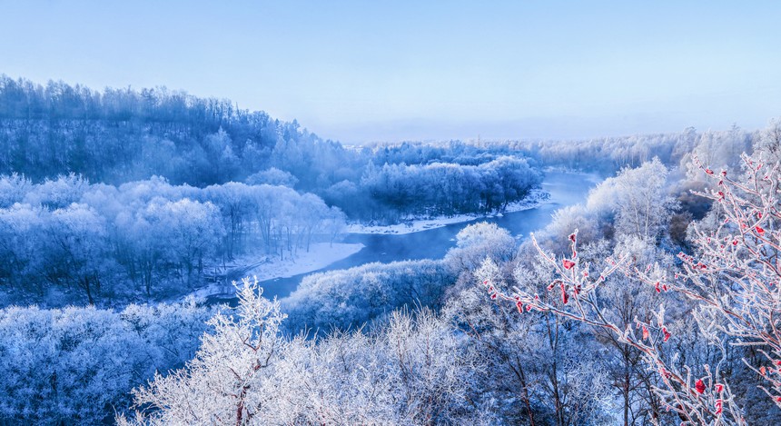 Gorgeous rime scenery of Xunke county in NE China’s Heilongjiang