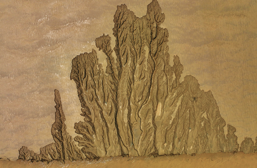 A bird's-eye view of crisscrossing 