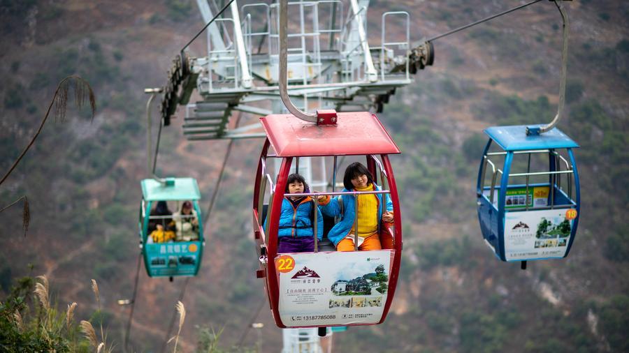 Drone captures video of Nizhu River Grand Canyon