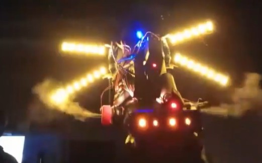 Student's DIY mechanical arm lights up internet