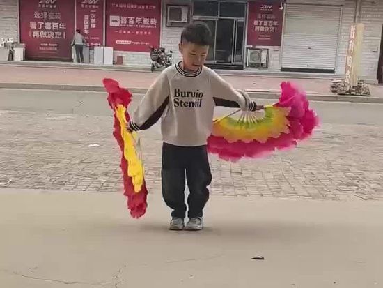 Fan dance prodigy