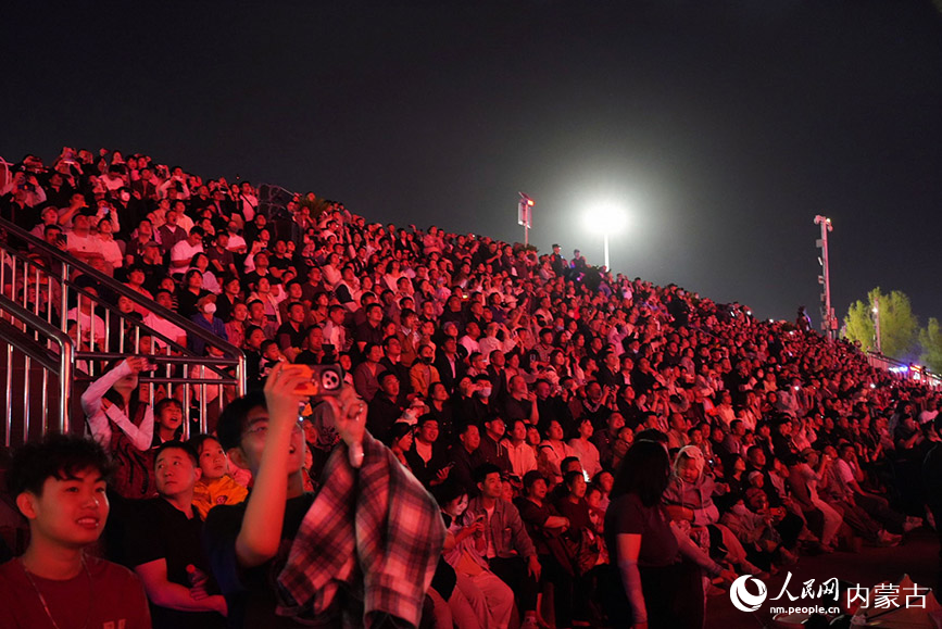 Drone, firework, musical fountain performances staged in Inner Mongolia's Ordos
