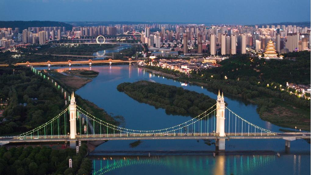 City view of Baoji, China's Shaanxi