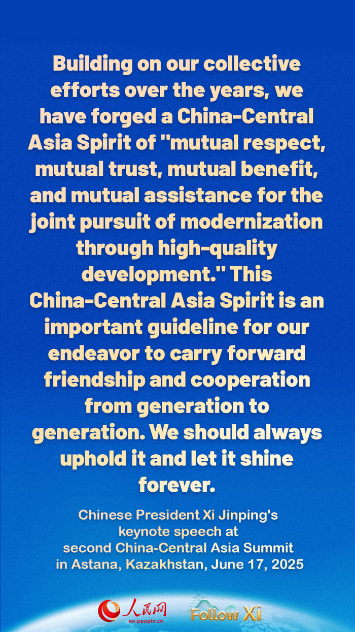 Highlights of Xi's keynote speech at second China-Central Asia Summit