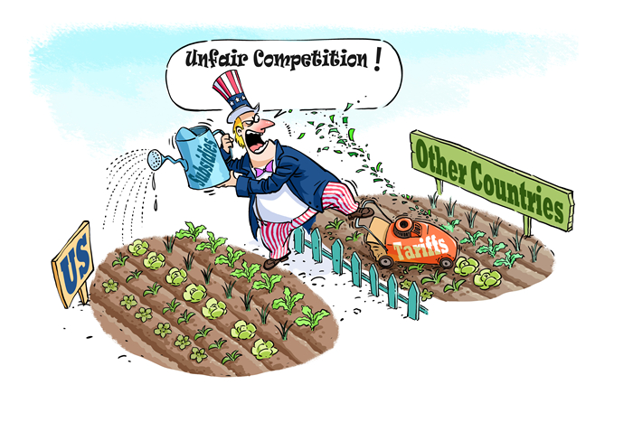 U.S. shows typical double standard in industrial policies