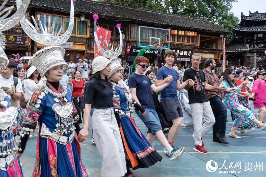 European musicians explore Miao culture in Xijiang Qianhu Miao Village, SW China's Guizhou
