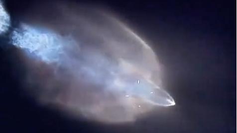 'Space jellyfish' streaks across dawn sky