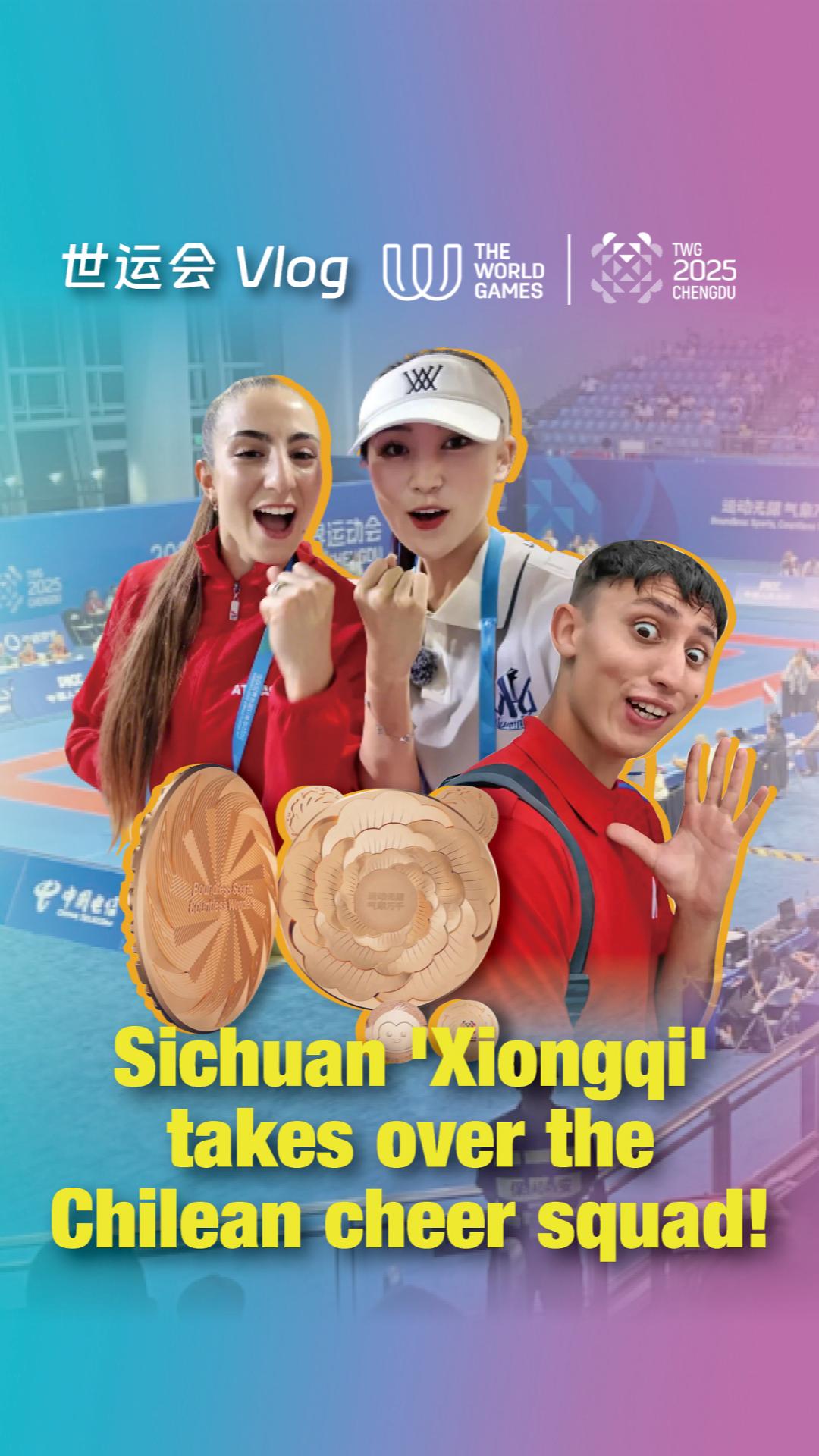 Sichuan 'Xiongqi' takes over the Chilean cheer squad!