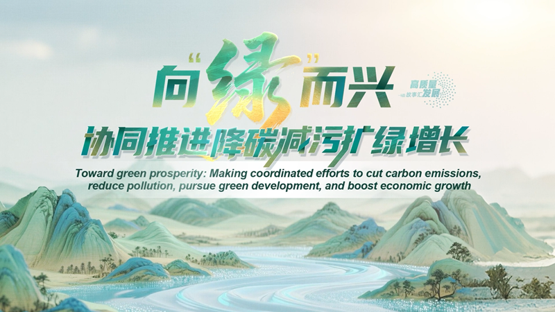 Stories of High-Quality Development | Toward green prosperity: Making coordinated efforts to cut carbon emissions, reduce pollution, pursue green development and boost economic growth