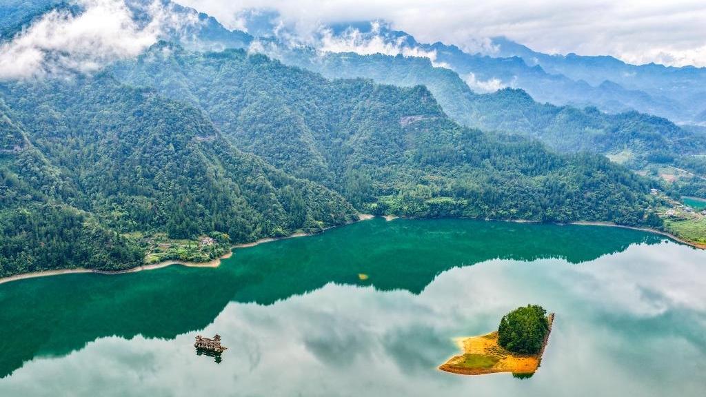 Scenery of Xiaonanhai wetland nature reserve in China's Chongqing